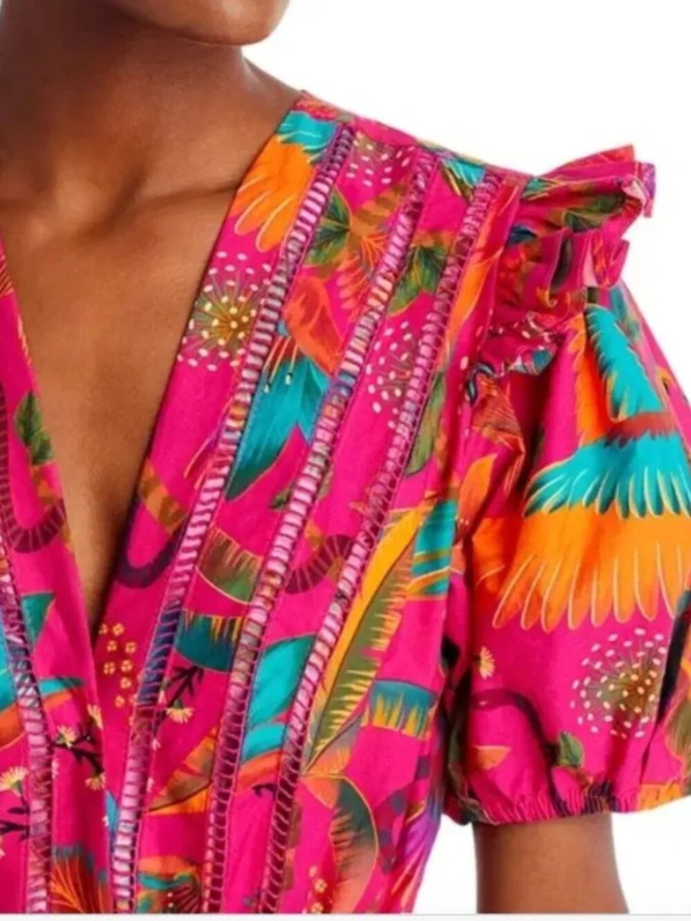 FARM Rio Macaw Party Romper with Belt - Picture 5 of 12
